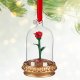 Beauty and the Beast's Enchanted Rose light-up sketchbook Disney ornament (2016)