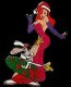 Jessica Rabbit with Roger in a Christmas wreath Disney pin - 0
