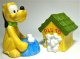 Pluto and doghouse full of bones salt and pepper shaker set (manufacturing flaw)