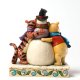 'Winter Hugs Winnie the Pooh, Tigger and snowman figurine (Jim Shore) - 1