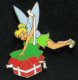 Tinker Bell opening Christmas gift Disney pin