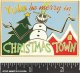 YULE be merry in Christmastown postcard pin