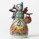 'Hi Ho Holidays' - Snow White snowman figurine (Jim Shore Disney Traditions)