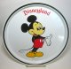 Mickey Mouse Disneyland circular tin tray