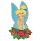 Jumbo floral Tinker Bell Disney pin
