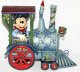All Aboard! - Mickey Mouse as train driver figurine (Jim Shore Disney Traditions)