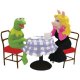 Kermit and Miss Piggy coffee date magnetized salt and pepper shaker set