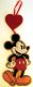 2-sided Mickey Mouse wooden ornament