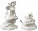 'Seaside Serenade' & 'Muddled mentor' - Ariel and Scuttle whiteware figurine set (Walt Disney Classics Collection - WDCC)