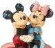 Minnie and Mickey Mouse sitting on a heart figurine (Jim Shore Disney Traditions) - 2
