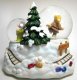 Dopey and Sneezy musical snowglobe - 1