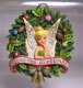 Tinker Bell 'Seasons Greetings' wreath ornament (Jim Shore Disney Traditions)