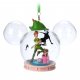 Peter Pan in Mickey Mouse shaped glass dome Disney sketchbook ornament