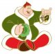 Willie the Giant as the Ghost of Christmas Present Disney pin