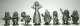 Set of Snow White and Seven Dwarfs pewter figures (Hudson)