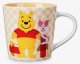 Winnie the Pooh and Piglet checkered Disney coffee mug