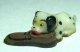 Dalmatian puppy with shoe Disneykins miniature figure
