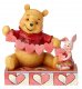 'Handmade Valentines' - Winnie the Pooh and Piglet figurine (Jim Shore Disney Traditions)