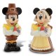 Mickey Mouse & Minnie Mouse as Thanksgiving pilgrims salt & pepper shaker set