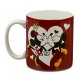 Minnie and Mickey Mouse smooching Disney coffee mug