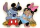 Stitch and Lilo dressed as Mickey Mouse & Minnie Mouse for Halloween pin
