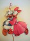 Scrooge McDuck & Daisy Duck dancing pull-toy wooden ornament