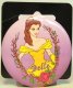 Belle with rose large button