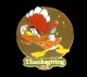 Donald Duck with turkey Thanksgiving 2003 Disney pin