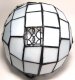 Jack Skellington head Tiffany-style lamp - 2