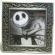 Smiling Jack Skellington lined jewelry box (black + white)