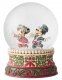 'Splendid Skaters' - Minnie and Mickey Mouse ice skating waterball / snowglobe (Jim Shore Disney Traditions) - 0