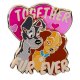 'Together Fur Ever' - Disney's Lady and Tramp pin in glass tube - 0