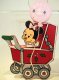 Baby's First Christmas - baby Minnie Mouse wooden ornament