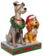 'Decked Out Dogs' - Lady and Tramp Christmas figurine (Jim Shore Disney Traditions) - 1