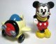 Mail Pilot Mickey Mouse and airplane salt and pepper shaker set - 1