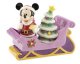 Mickey Mouse and Christmas tree on sleigh salt & pepper shakers - 0