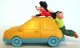Goofy and his son Max hanging on back of car pull-back McDonalds Disney fast food toy