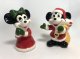 Disney's Minnie and Mickey Mouse Christmas salt and pepper shaker set
