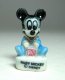 Baby Mickey Mouse with building block porcelain miniature figure