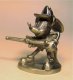Mickey Mouse as fire fighter pewter figure