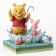 '50 Years of Friendship' - Winnie the Pooh and Piglet in umbrella figurine (Jim Shore Disney Traditions)