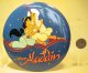 Aladdin & Jasmine flying on magic carpet jumbo button