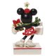 Minnie Mouse 'black, white, red, and green' bag and gift Christmas figurine (Jim Shore Disney Traditions) - 1