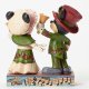 'Ringing in the Holidays' - Minnie and Mickey Mouse with bells figurine (Jim Shore Disney Traditions) - 1