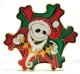 Jack Skellington Holiday Time Stained Glass Window pin