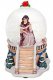 Belle with enchanted rose mini snowglobe
