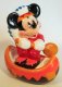 Indian Chief Mickey Mouse paddling his canoe salt & pepper shakers