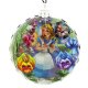 Alice in Wonderland and Talking Flowers ellipse glass ornament (2013)