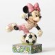 'Goal!' - Minnie Mouse playing soccer figurine (Jim Shore Disney Traditions)