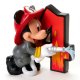 Fireman / Firefighter Mickey Mouse with number 4 Disney figurine - 0